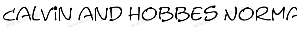 Calvin and Hobbes Normal字体转换